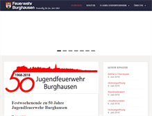 Tablet Screenshot of feuerwehr-burghausen.de